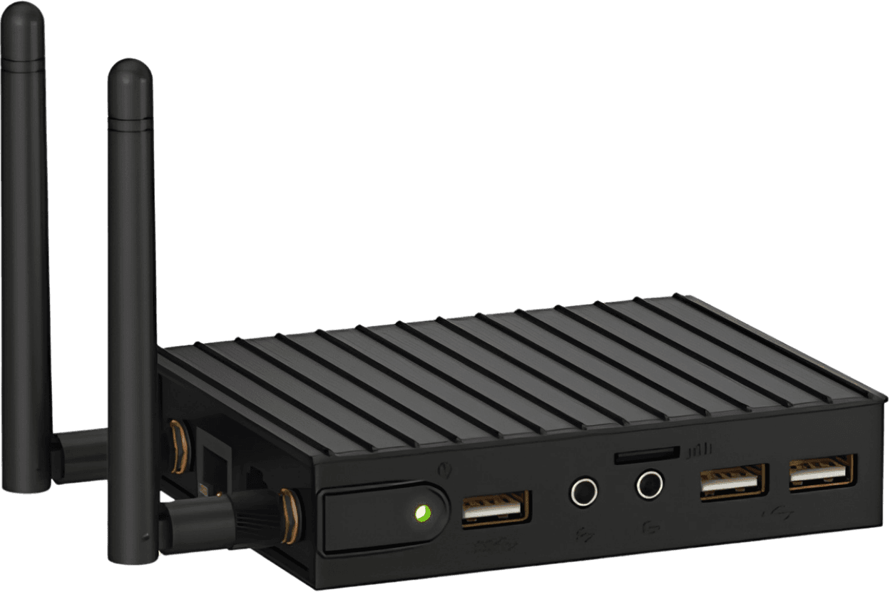 Gateway WEGscan 1000, que conecta inversores de frequência e soft-starters à plataforma de monitoramento.